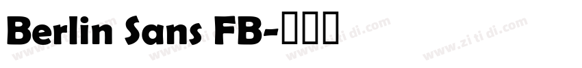Berlin Sans FB字体转换